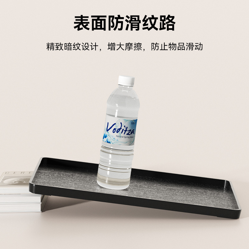 ZEABOB ホテル客室専用トレイ ABS 厚みのある耐摩耗性と耐落下性の長方形のティートレイ B&B ホテル商業用|undefined