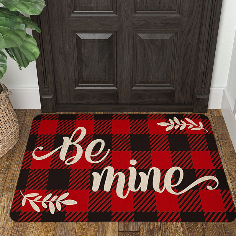 Transfronterizo europeo y americano Día de San Valentín alfombra sala de estar alfombra roja Festival festivo estera regalo alfombra de la boda