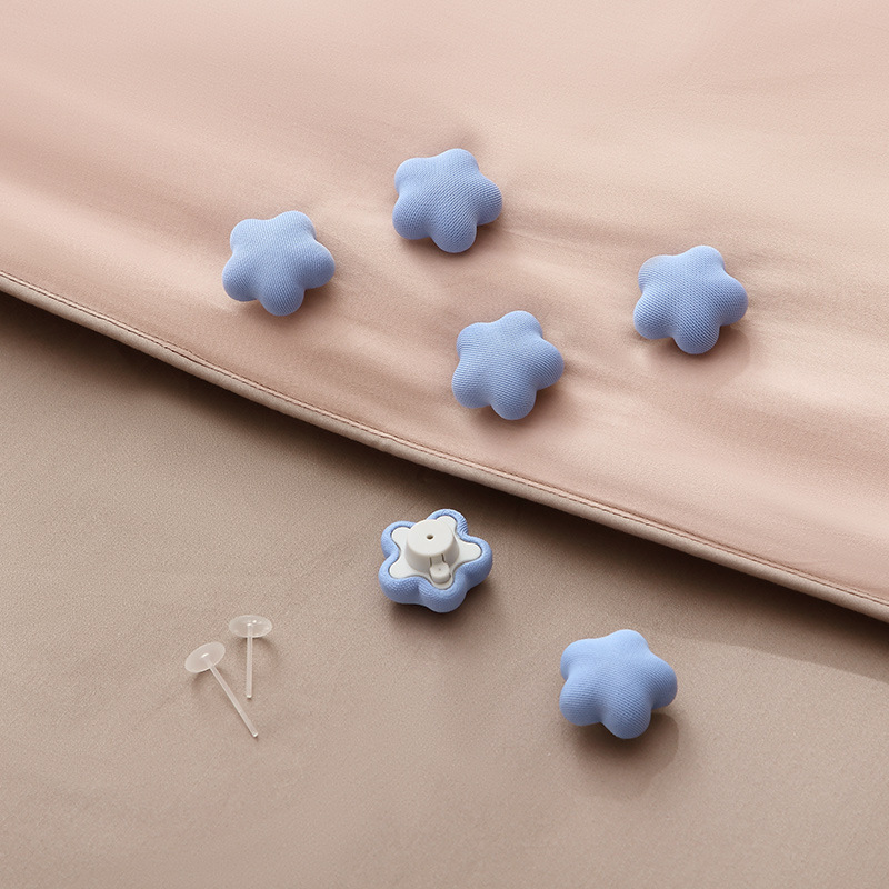 新型星型キルト固定具、梅の花型キルト留め具、シーツ滑り止め、収納ボックス、針なし、ワンタッチロック解除|undefined