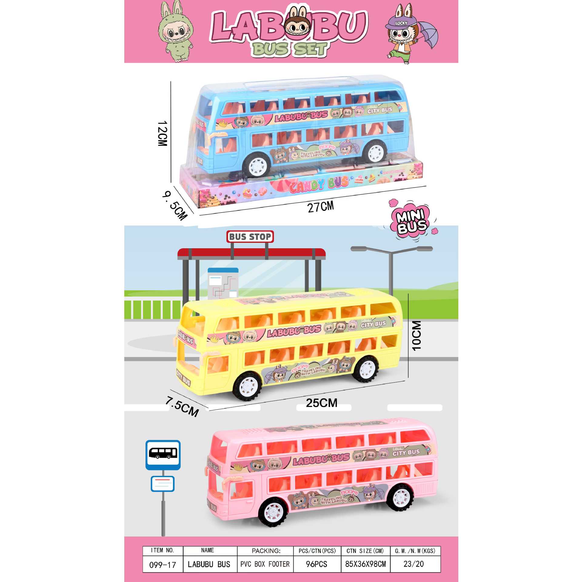 Coche de juguete de doble inercia para niños, autobús de luz y sonido, autobús público, autobús del campus, modelo de autobús, puesto al por mayor