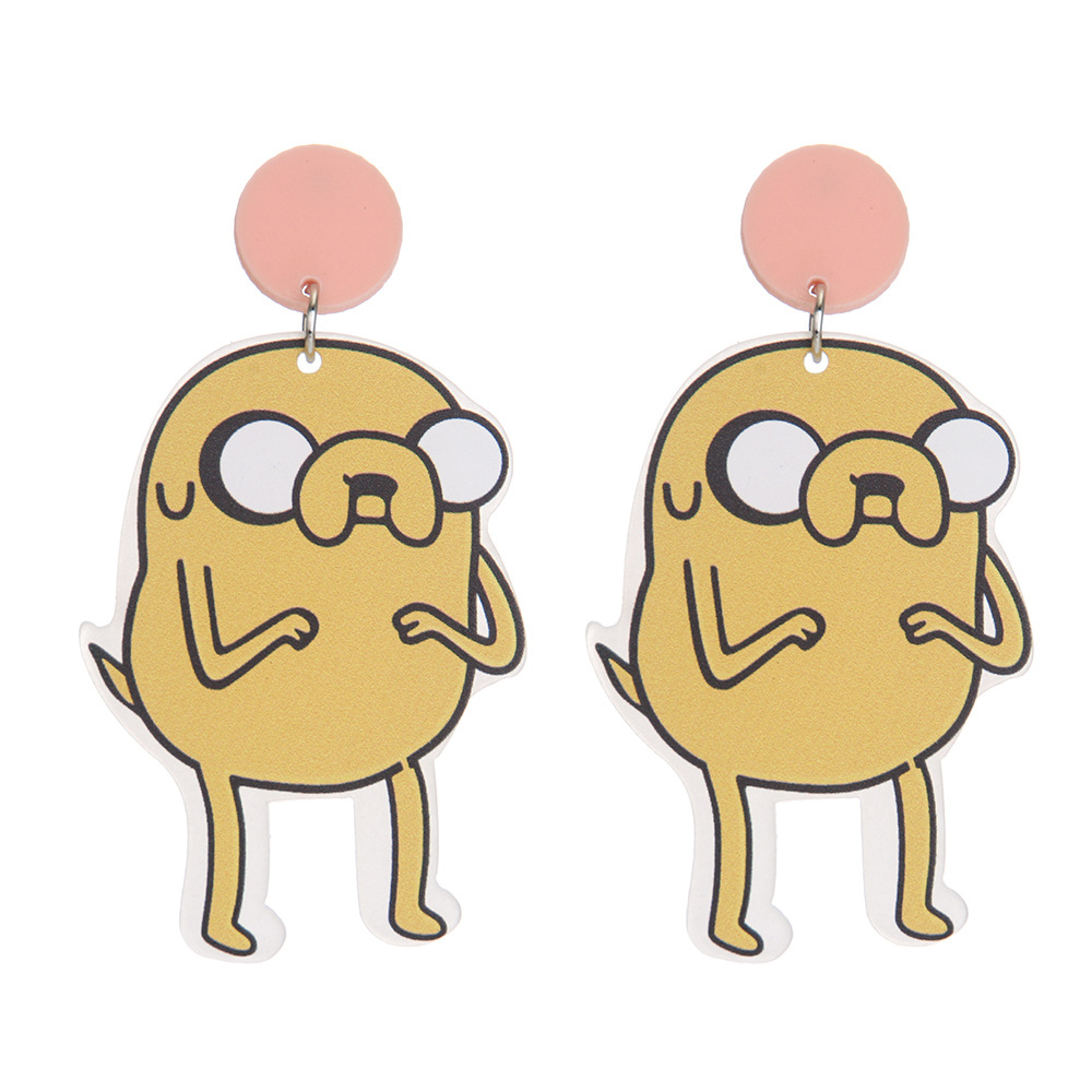 Women's Gender 1 Pair Cartoon Style Sweet Cartoon Character Arylic Drop Earrings