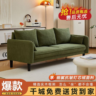 Light Luxury Sofa Small Apartment Living Room Simple Double Three Apartment Clothing Store Rental House Rest Reception Sofa Factory