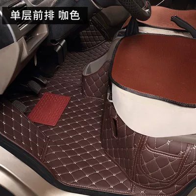 Ayaqaltılar (Kovriklər) — Rongguang Small Truck Foot Pads, Light - rongguang-new-card-front-row-fully-enclosed-single-layer-coffee-color