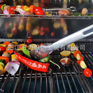 Amazon BBQ TONGS stainless steel barbecue clip food clip fried fish clip barbecue clip buffet clip