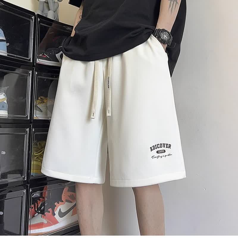 American Retro Sports Pants Men's Summer Trendy Brand New Loose Plus Fat Casual Sports Large Size Men's Shorts