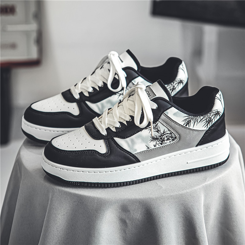 Zapatillas de hombre de moda 2026, nuevas zapatillas casuales versátiles, deportivas de primavera para estudiantes, calzado original de nicho, zapatillas blancas de moda.