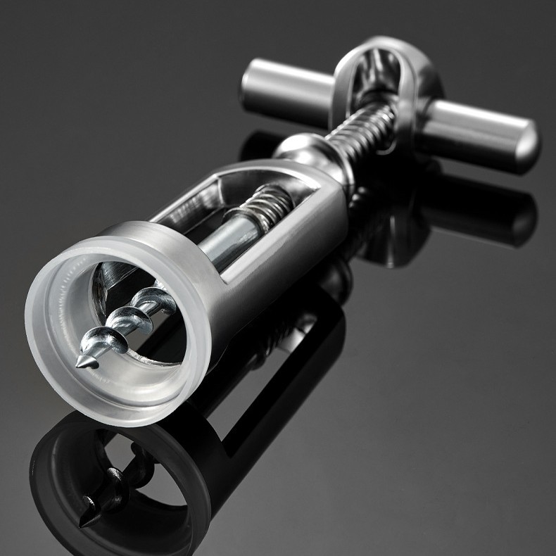 Sacacorchos portátil de aleación de zinc para botellas de vino, abridor de botellas de vino para cocina y hogar