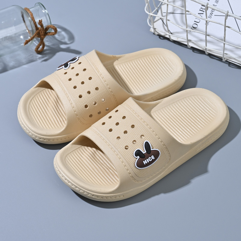 Soft Bottom Cute Men's Slippers Summer New Men's Home Sandals Indoor Letters Soft Bottom Light Bathroom Home Cool