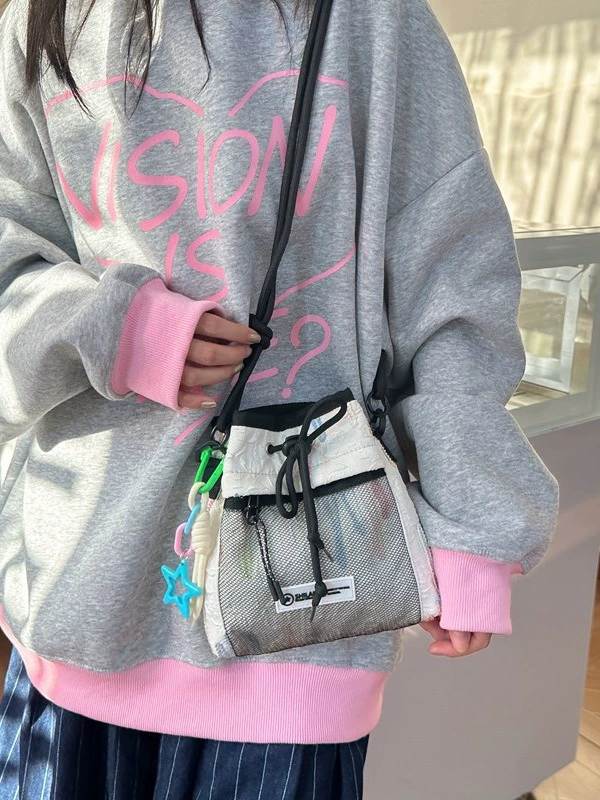 Односедельная сумка для отдыха, drawstring, корейский стиль, оптом
