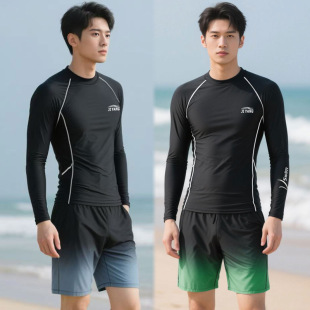 Swimsuit Men's Anti-Embarrassment Loose Quick-Drying Men's Swimming Trunks Suit Swimsuit Suit Beach Pants Wenqiang Swimming Equipment