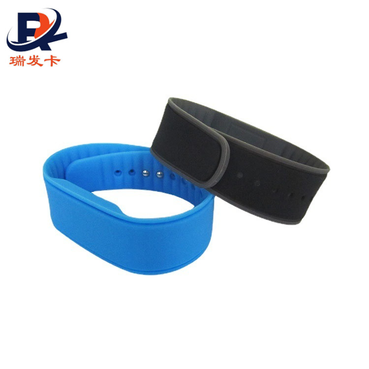 RFID硅胶手腕带ID门禁卡会员卡健身房智能彩色手环带桑拿手圈