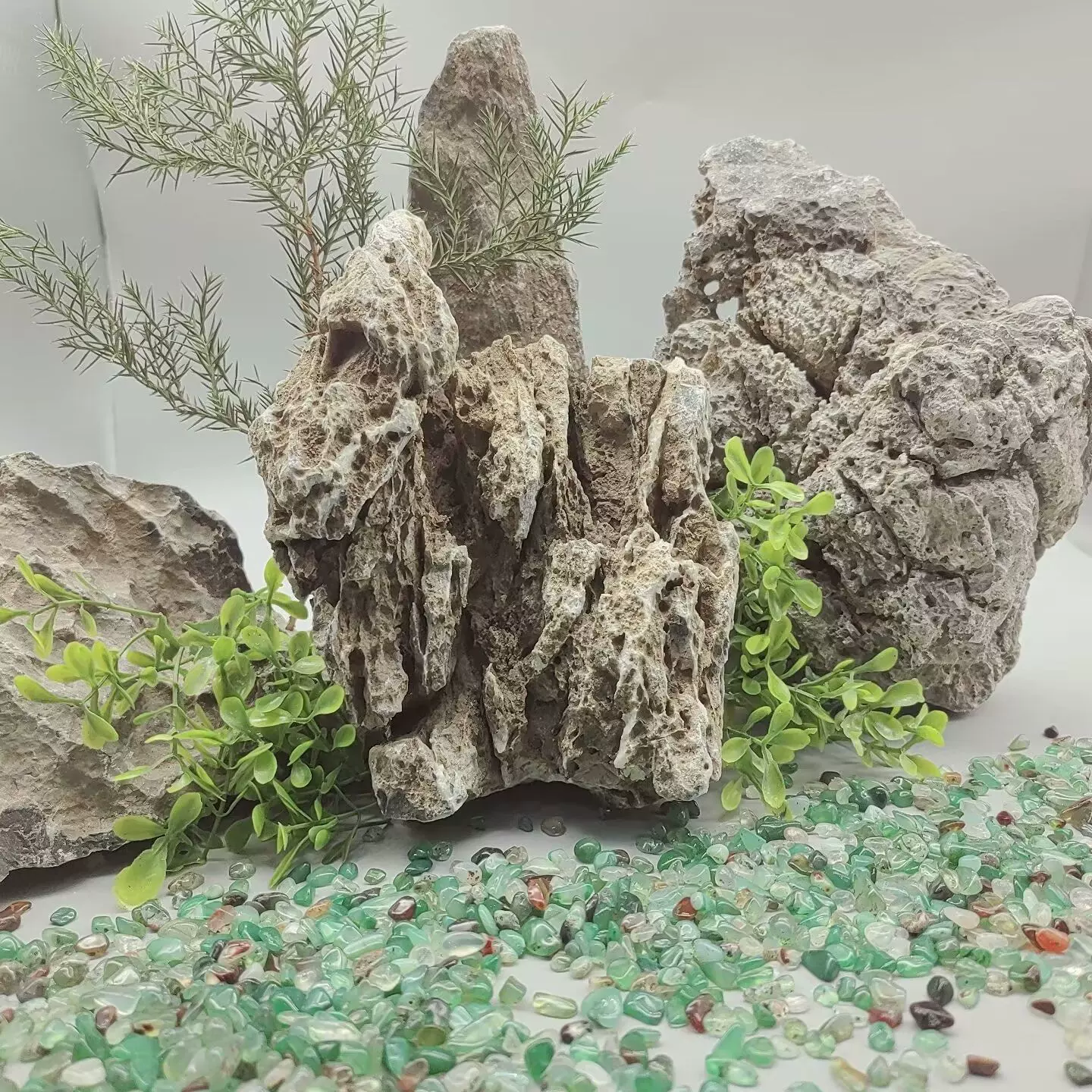 厂家供应青龙石原石黑白纹线路 园林 庭院 鱼缸 假山造景规格齐全