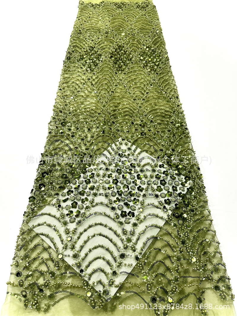 Fabricante de ropa de boda retro ligera de lujo accesorios de vestido al por mayor lotes transfronterizos tela de bordado rápido