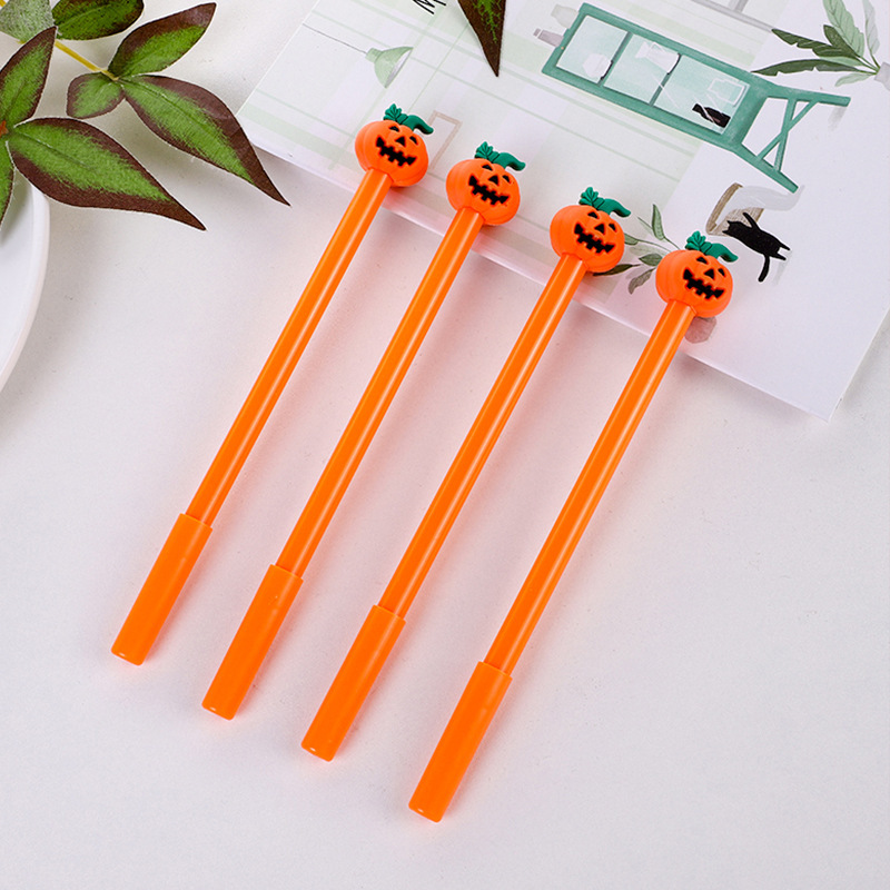 Creative Halloween Funny Expression Pumpkin Head Gel Pen Student Stationery Writing Tool Office Signature Pen Creative Halloween Funny Expression Pumpkin Head Gel Pen Student Stationery Writing Tool Office Signature Pen
