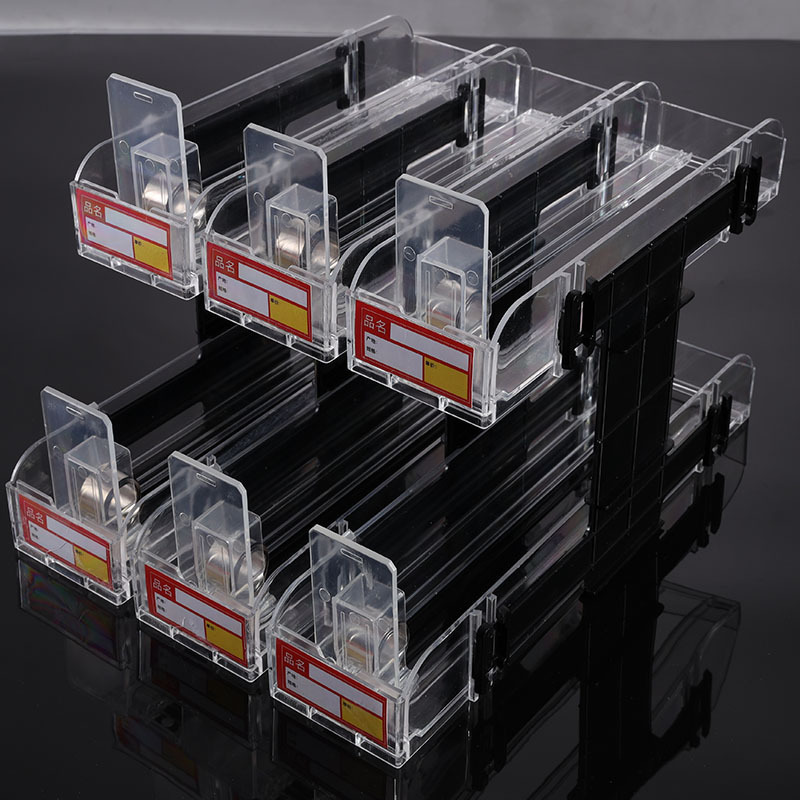 Double-layer cigarette pusher supermarket convenience store acrylic cigarette box shelf cigarette rack display rack medium support Double-layer cigarette pusher supermarket convenience store acrylic cigarette box shelf cigarette rack display rack medium support