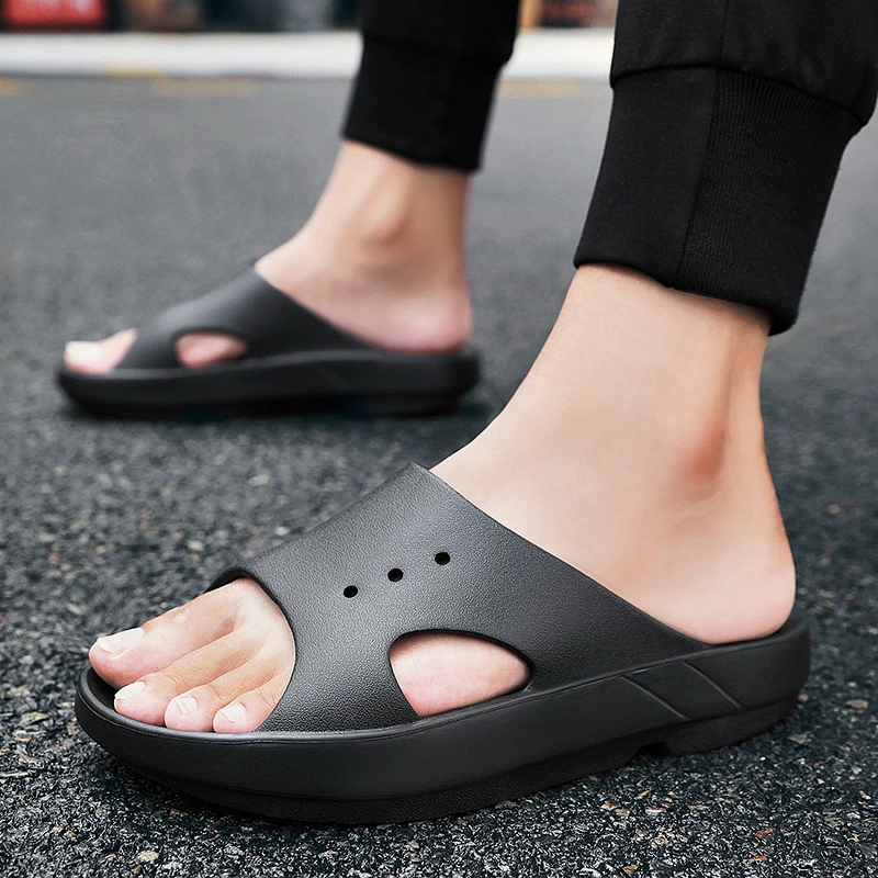 Летние тапочки, пляжные шлёпанцы для отдыха, AliExpress, большие размеры, мягкая подошва