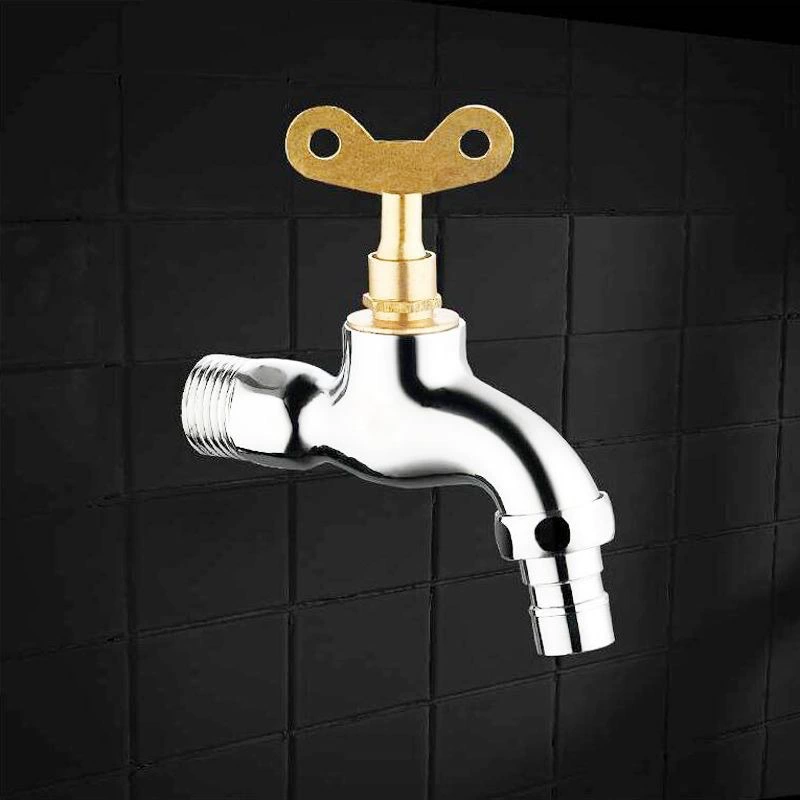 Медный стержень с медным сердечником, наружный Противоугонный кран с замком, 4 точки, одиночная холодная быстрооткрывающаяся стиральная машина, умывальник, Швабра, насадка для воды в бассейне