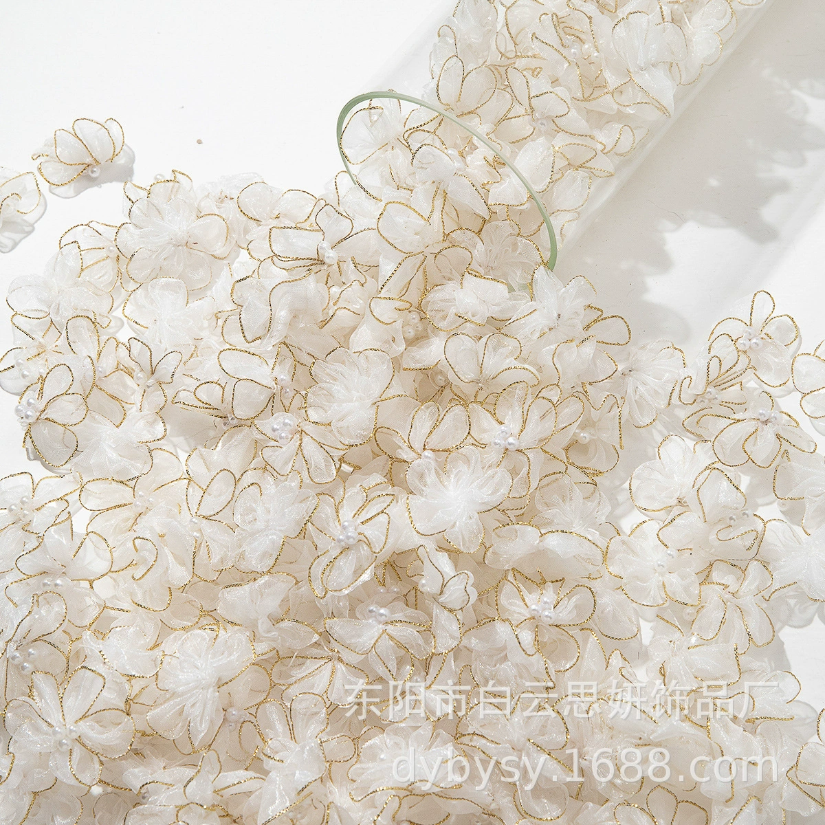 Пятипеточный цветок из бисера цветок ручной работы трехбусины пятиконечная пряжа из бисера цветок золотой край Снежная пряжа 5 лепестков цветок бусины шпилька аксессуары для одежды