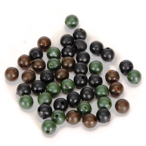 Amazon cross-border European-style bead-blocking silicone soft beads anti-collision beans round large object fishing set space bean line set anti-tangle beans