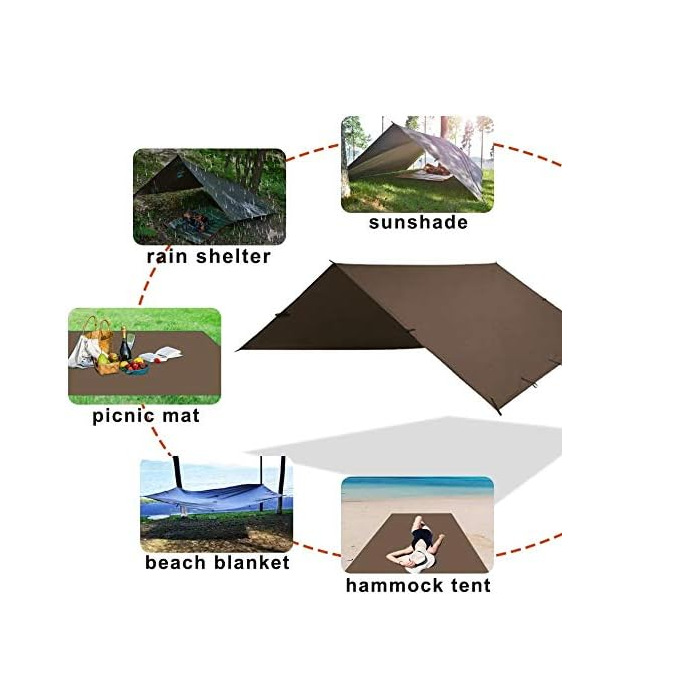 (Cross-border trading), travel handheld waterproof windproof canopy for camping, simple tent 5