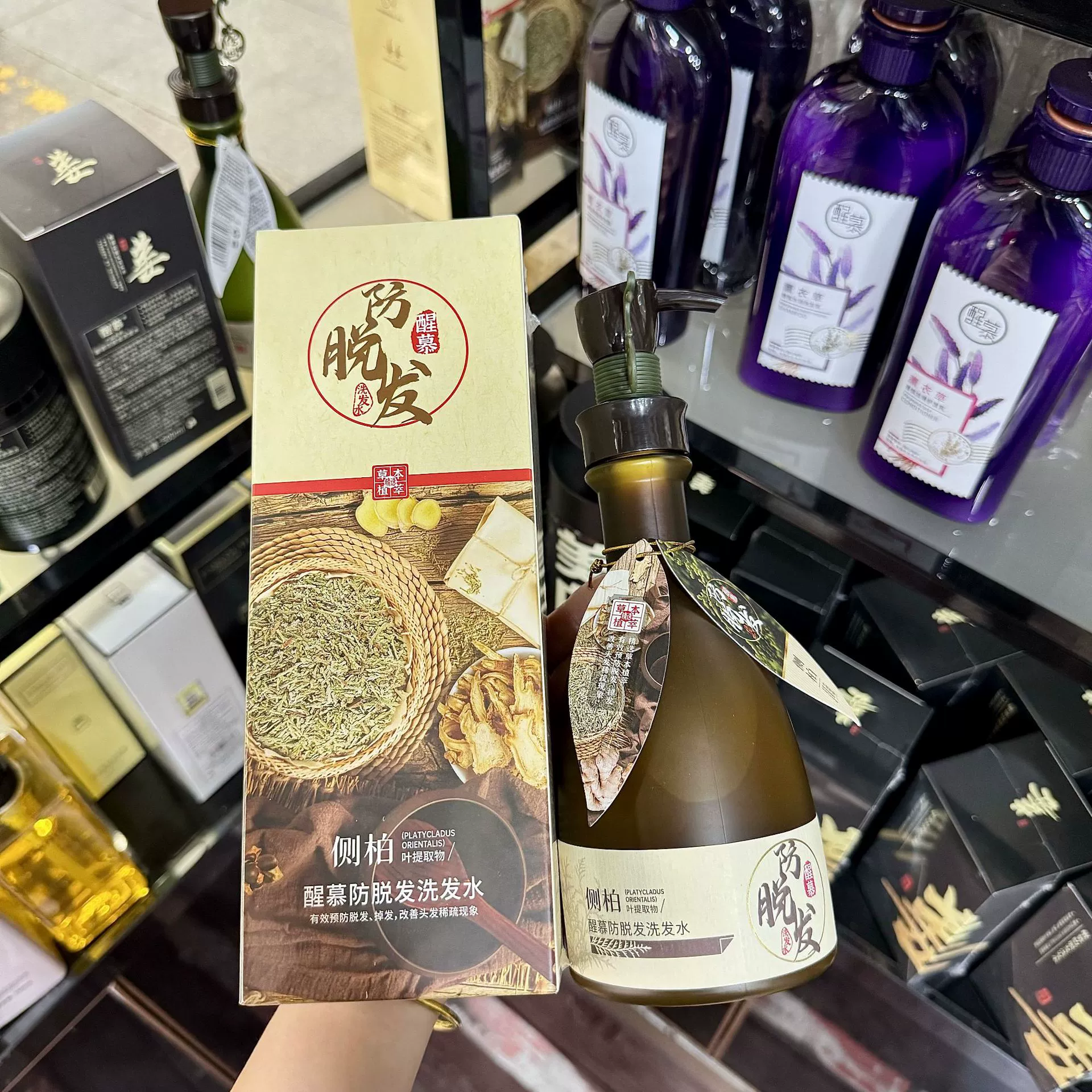 Xingmu Platycladus Leaf Root Укрепляющий шампунь для волос Yaoxiarou Hair Feather Шампунь против выпадения волос для роста волос против перхоти и гладкости