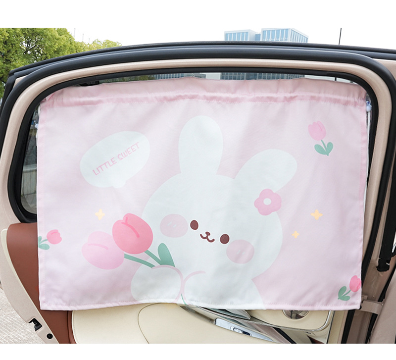Car Sunshade Net Celebrity Tulip Cub Car Heat Insulation Sun Shield Summer General Motors Curtain