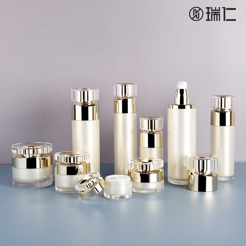 100ml化妆品分装瓶真空乳液爽肤水喷雾瓶水晶钻盖眼霜10g分装瓶子