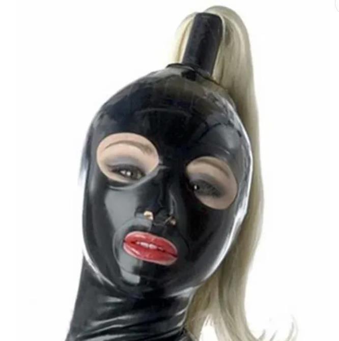 Cappuccino de látex cappuccino de ropa máscara de ropa para adultos cappuccino de rol máscara de látex de fetiche