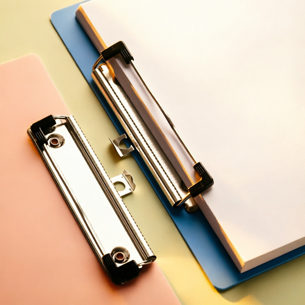 Carpeta de archivos A4 placa de escritura tablero de escritura carpeta de almacenamiento de oficina clips de plástico carpeta de escritura de estudiantes inswind
