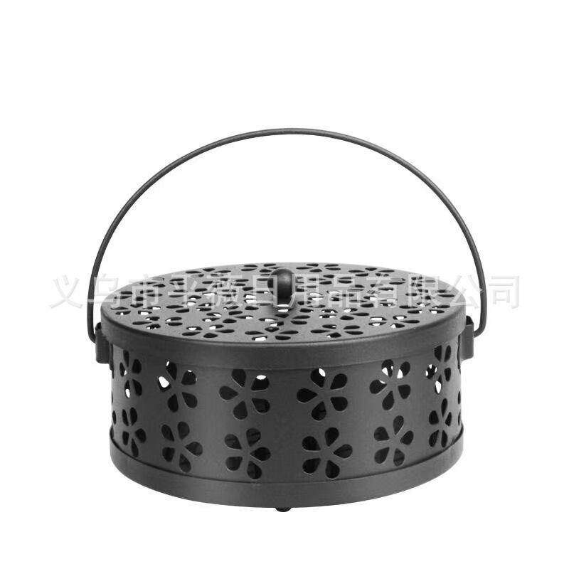 创意蚊香盒蚊香家用带盖室内户外防火薰炉大号香炉盘托支架蚊香盘|undefined