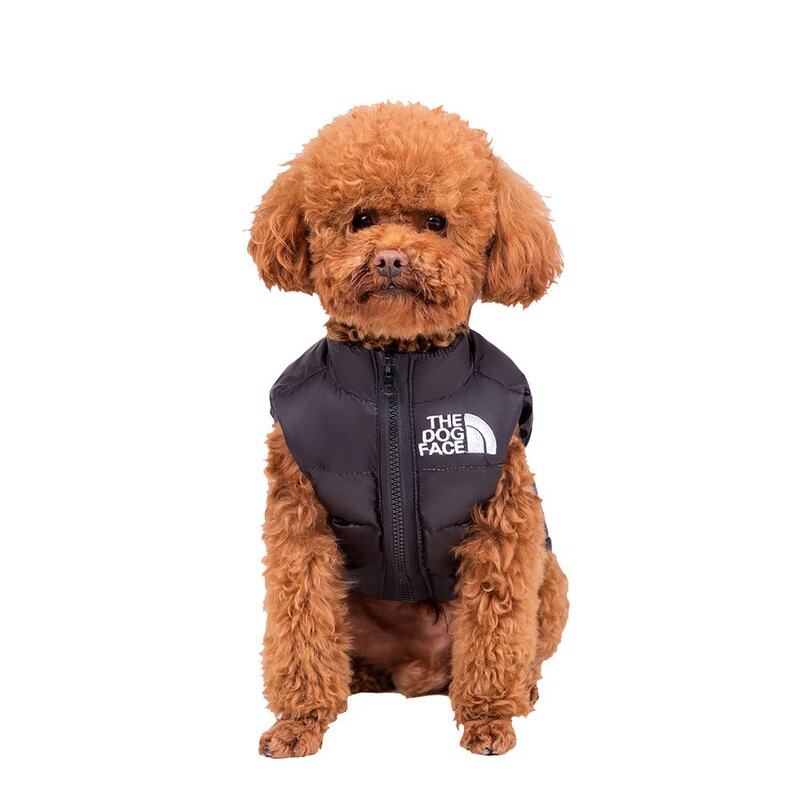 Dog Clothes Autumn and Winter Pet Dog Small Size Dogs Teddy Bichon Thickeneded Warm down Clothes Vest Vest Cross-Border