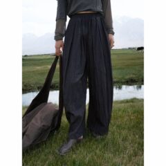 【COMOS CMS 】2025秋季慵懒宽松显瘦阔腿裤高级休闲裤女CM255116