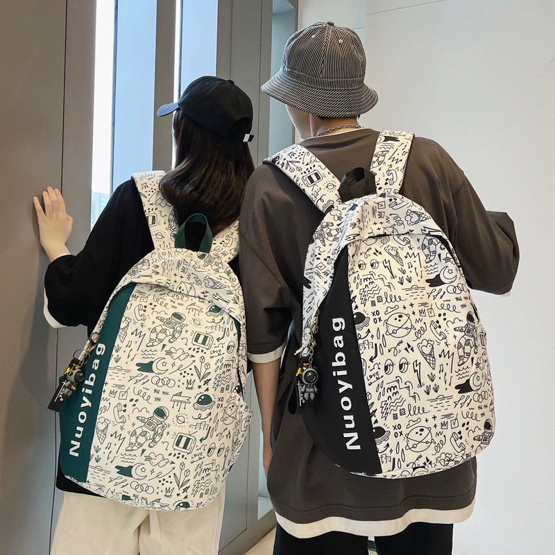 Tide, backpack, Japanese shoulder bag, universal school bag, in Japanese style, for students, simple and elegant design