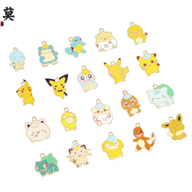 Pikachu Pokémon Pendant Cartoon Animal Zinc Alloy Accessories Necklace Keychain Cute