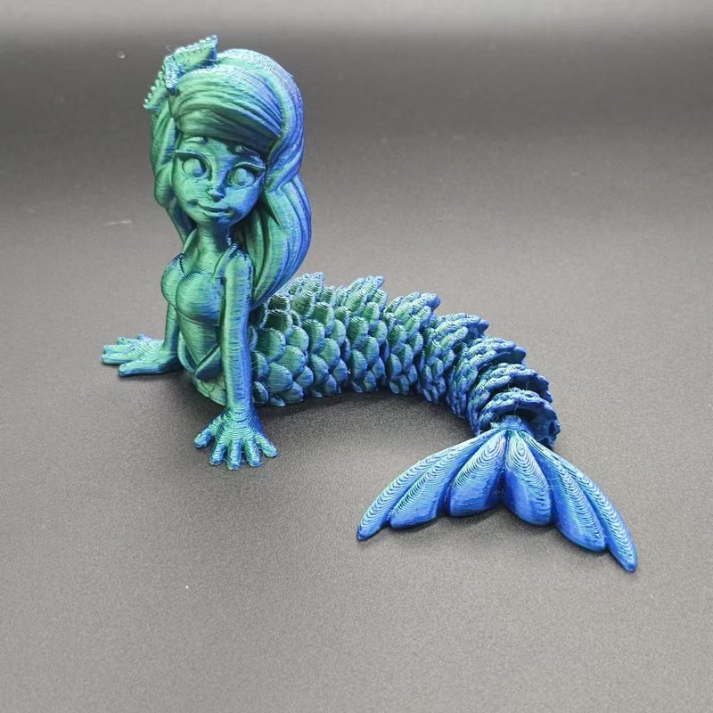 国境を越えた新製品3dプリント人魚シミュレーション可動関節かわいい露店夜市児童玩具置物|undefined