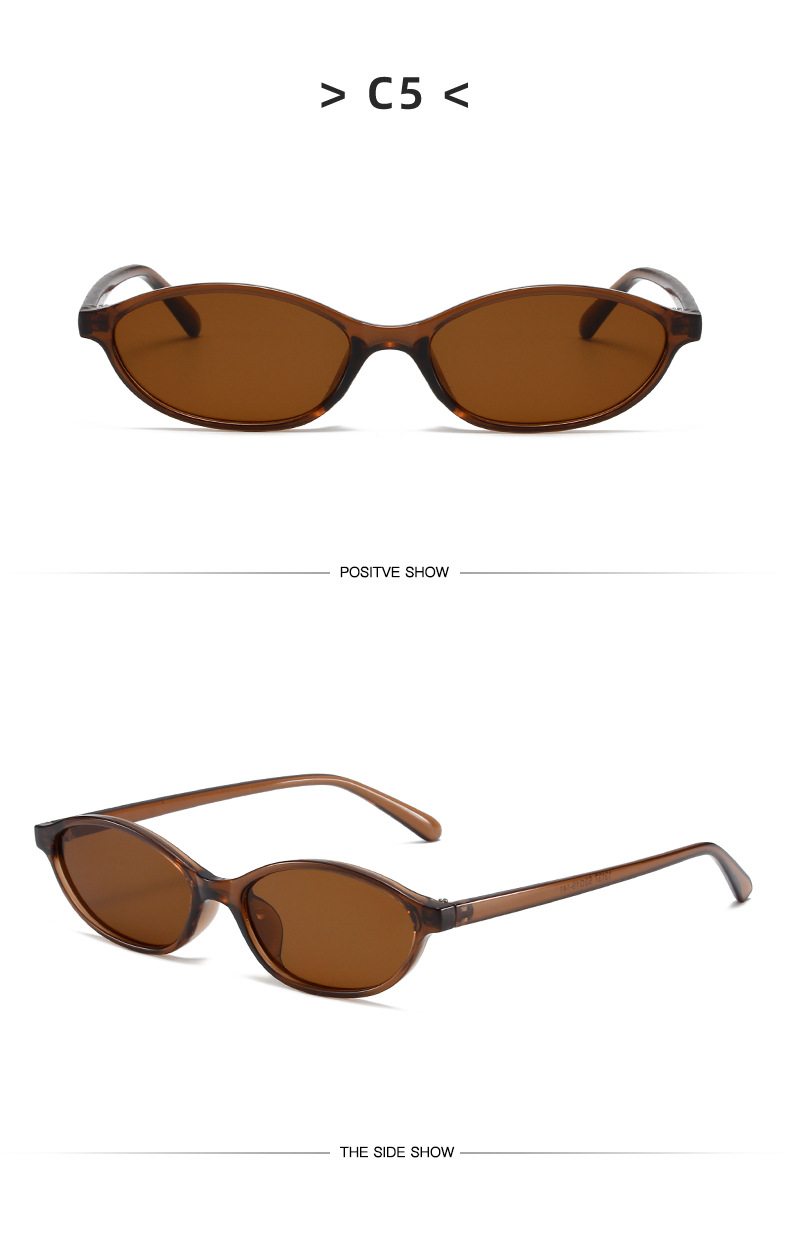22g Weight Full Frame Glasses Structure Sunglasses Classification Ac, UV400 Protection Lens Material Oval Frame Glasses Style Travel, Party, Stage Occasion Solid Color Pattern Unisex Gender Elegant, Simple Style Style Black Color Elegant Simple Style Solid Color Ac UV400 Protection Oval Frame Full Frame Women's Sunglasses 15