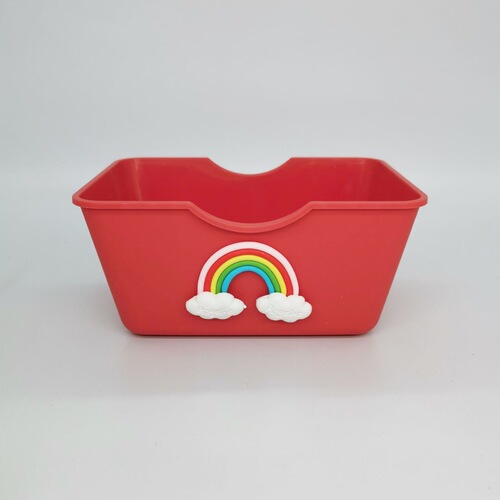 Wholesale Golden Bear Hamster Toilet Urinal Cat Litter Box Cute Girly Heart Plastic Bathroom Tub Height Design