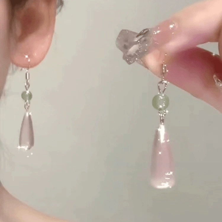 Fuchsia earrings, Chinese style, wholesale