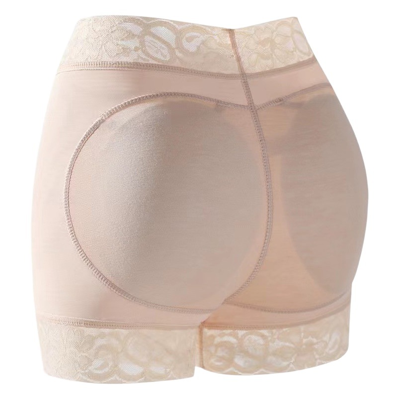 Pantalones de levantamiento de cadera de las mujeres que tocan Fondo Hip-lifting falso trasero ropa interior cuerpo que forma Boxer vientre contrayendo pantalones con almohadilla de enchufe 6212