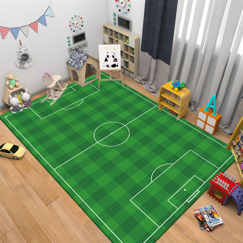 Transfronterizo Amazon temu alfombra de ajedrez volador campo de fútbol sala de estar sofá manta en nombre de la manta de la cama del dormitorio de la habitación de la niña