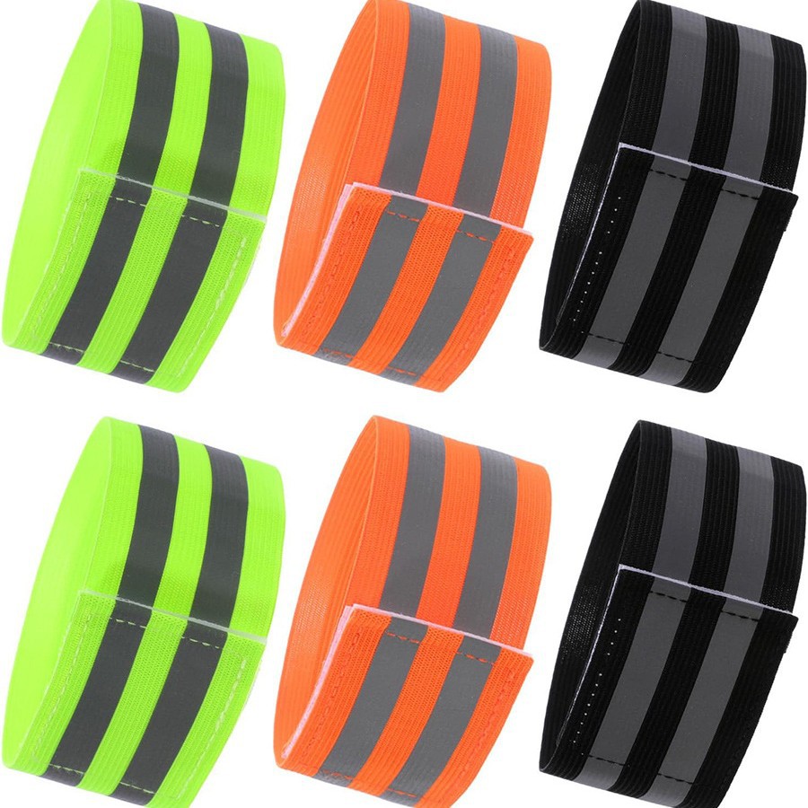 Elastic Reflective Tape, Fluorescent Armband, Elastic Band for Night Running and Morning Exercise, Outdoor Cycling Reflective Accessories