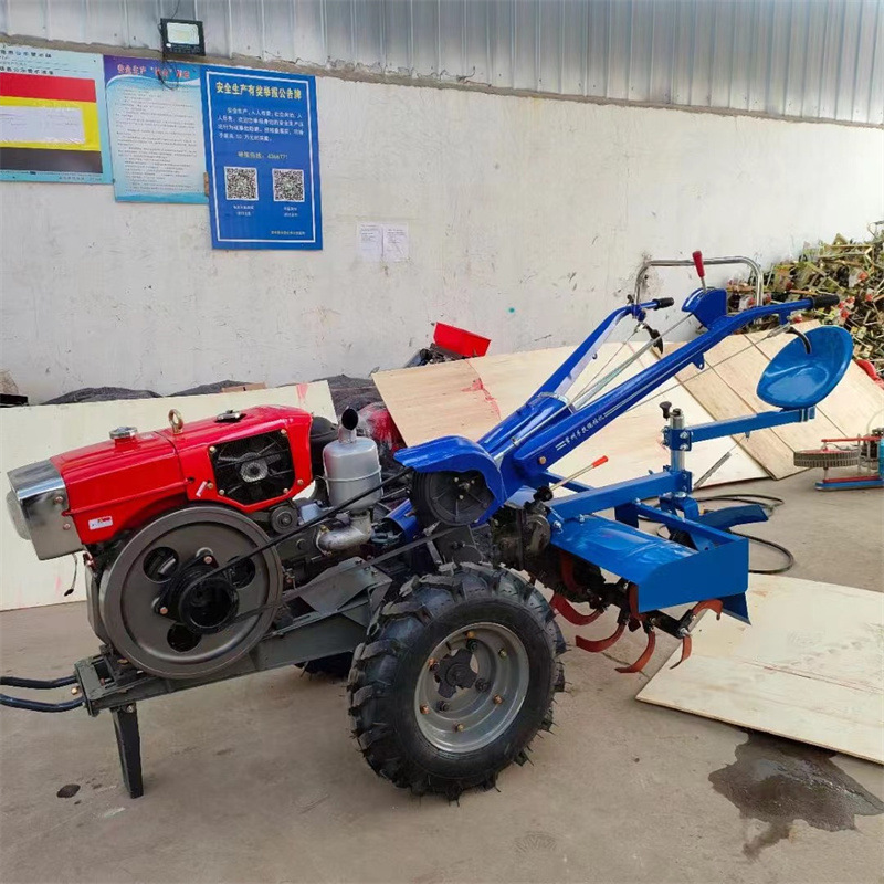 手扶式农用拖拉机水旱两用旋耕打田机硬地深翻柴油水冷手扶拖拉机