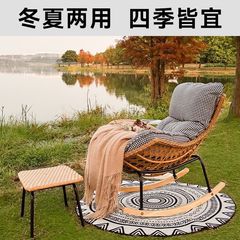 摇椅躺椅摇摇休闲藤编懒人沙发网红家用阳台客厅成人户外龙虾藤椅