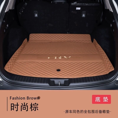 two-wheel drive, five or seven, Trunk Mat - fashionable-brown-main-mat-environmentally-friendly-formaldehyde-free-wear-resistant-and-dirt-resistant-23-25-model-crv-fuel-powered-five-seater-with-audio-system-on-the-right-side