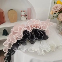 真珠の波の花の包装の材料の無地の波の花の糸のdiyの焙煎のケーキの装飾の花の包装の材料
