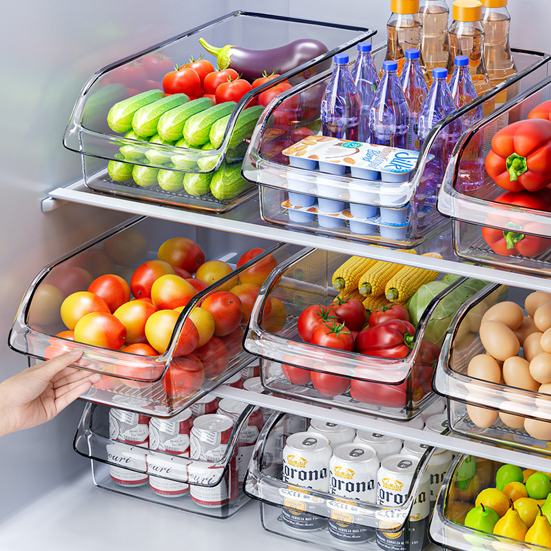 Refrigerator Storage Box Food-Grade Sealed Fresh-Keeping Box for Freezing and Refrigeration Special Kitchen Vegetable, Fruit and Egg Storage Box