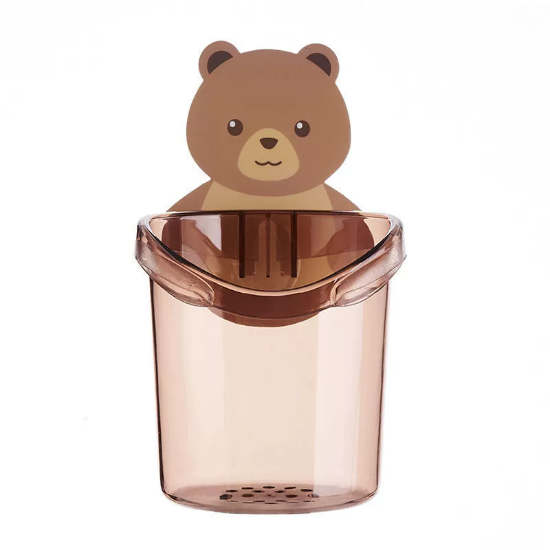 Патчинг стены Bear Cup крепления держатель чашки паста хранение стене гроботворение зубная щетка рейтинг на стене ванной