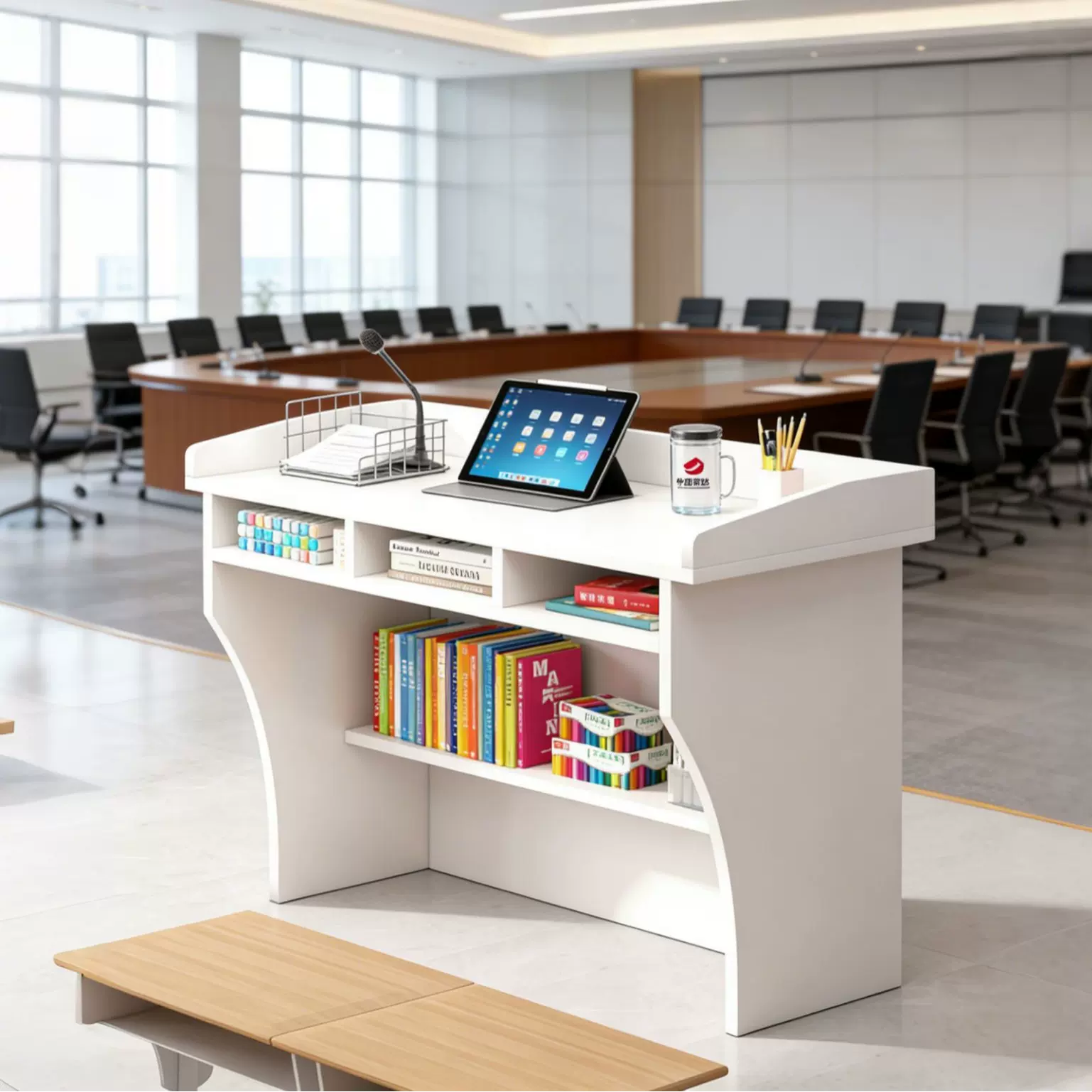 演讲台主席台教室讲桌导购台迎宾台会议室学校司仪台主持台发言台