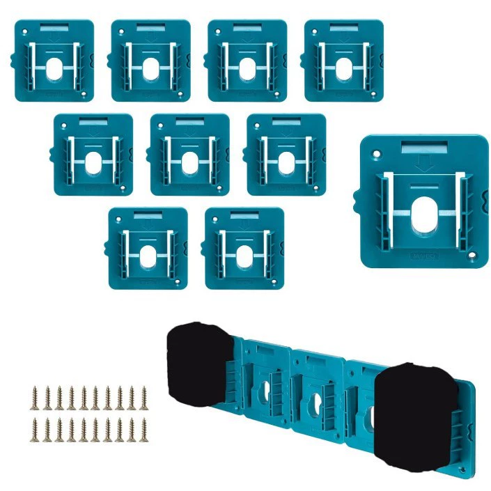 Держатель батареи Настенный базовый кронштейн для Makita 18 В с черными винтами