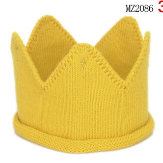 MZ2086 韩版新款 超可爱皇冠儿童帽子针织帽毛线帽帽子 儿童